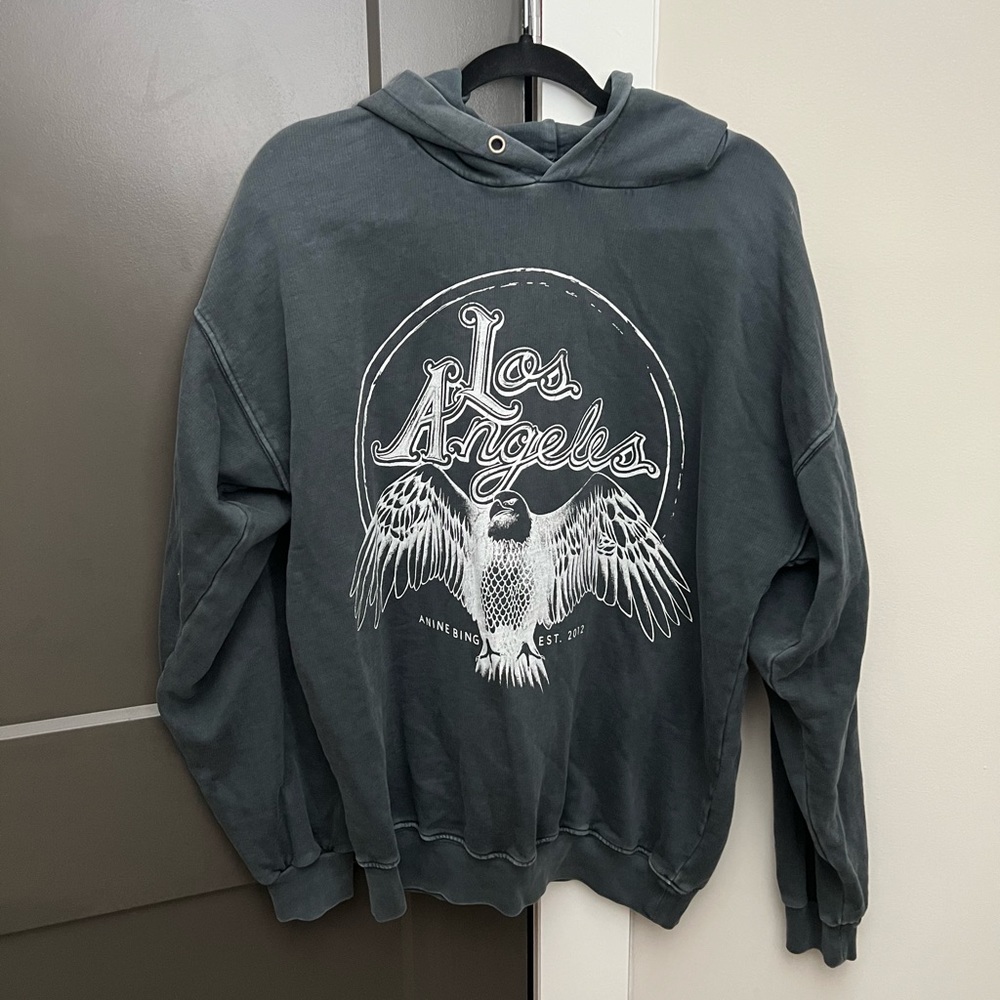 Anine Bing Los Angeles Eagle Hoodie Size Small